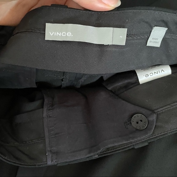 Vince Carrot Shape Coastal Black Trouser Pants 2 - Picture 10 of 12